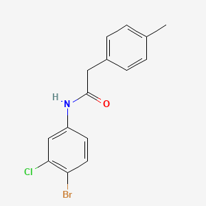 molecular formula C15H13BrClNO B4540799 N-(4-bromo-3-chlorophenyl)-2-(4-methylphenyl)acetamide 