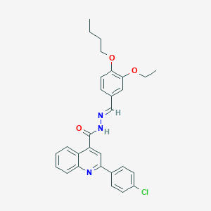 N'-(4-butoxy-3-ethoxybenzylidene)-2-(4-chlorophenyl)-4-quinolinecarbohydrazide