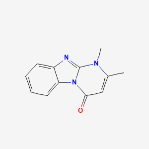 molecular formula C12H11N3O B4540832 1,2-dimethylpyrimido[1,2-a]benzimidazol-4(1H)-one 