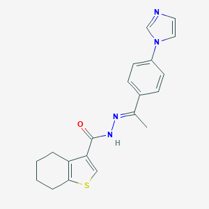 N'-{1-[4-(1H-imidazol-1-yl)phenyl]ethylidene}-4,5,6,7-tetrahydro-1-benzothiophene-3-carbohydrazide
