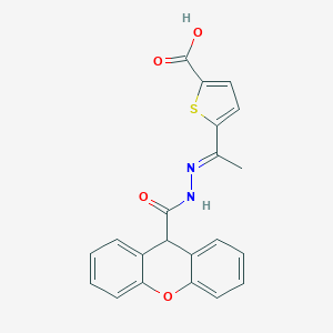 5-[N-(9H-xanthen-9-ylcarbonyl)ethanehydrazonoyl]-2-thiophenecarboxylic acid