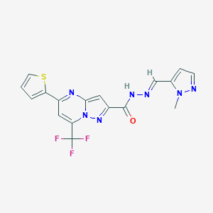 N'-[(1-methyl-1H-pyrazol-5-yl)methylene]-5-(2-thienyl)-7-(trifluoromethyl)pyrazolo[1,5-a]pyrimidine-2-carbohydrazide