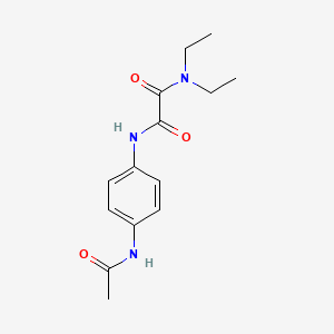 molecular formula C14H19N3O3 B4540919 N'-[4-(acetylamino)phenyl]-N,N-diethylethanediamide 