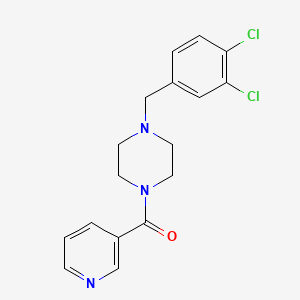 molecular formula C17H17Cl2N3O B4540935 1-(3,4-dichlorobenzyl)-4-(3-pyridinylcarbonyl)piperazine 