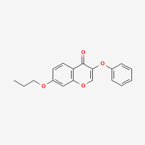 molecular formula C18H16O4 B4540980 3-phenoxy-7-propoxy-4H-chromen-4-one 