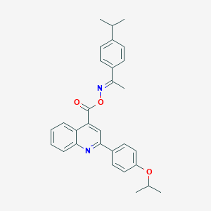 1-(4-isopropylphenyl)ethanone O-{[2-(4-isopropoxyphenyl)-4-quinolinyl]carbonyl}oxime