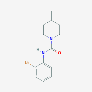 molecular formula C13H17BrN2O B4541002 N-(2-bromophenyl)-4-methyl-1-piperidinecarboxamide 