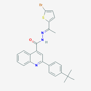 N'-[1-(5-bromo-2-thienyl)ethylidene]-2-(4-tert-butylphenyl)-4-quinolinecarbohydrazide