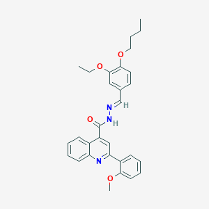 N'-(4-butoxy-3-ethoxybenzylidene)-2-(2-methoxyphenyl)-4-quinolinecarbohydrazide