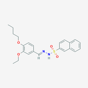 N'-(4-butoxy-3-ethoxybenzylidene)-2-naphthalenesulfonohydrazide