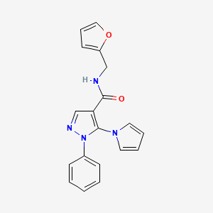 N-(2-furylmethyl)-1-phenyl-5-(1H-pyrrol-1-yl)-1H-pyrazole-4-carboxamide
