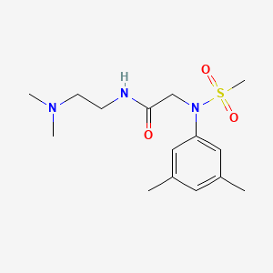 molecular formula C15H25N3O3S B4541036 N~1~-[2-(dimethylamino)ethyl]-N~2~-(3,5-dimethylphenyl)-N~2~-(methylsulfonyl)glycinamide 