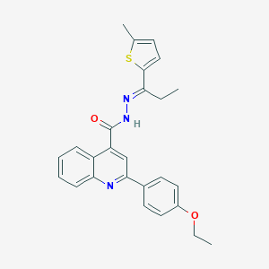 2-(4-ethoxyphenyl)-N'-[1-(5-methyl-2-thienyl)propylidene]-4-quinolinecarbohydrazide