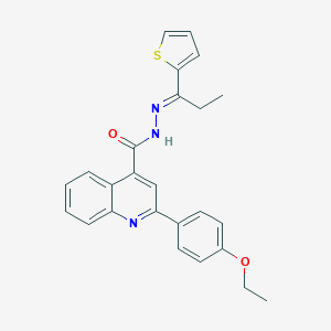 2-(4-ethoxyphenyl)-N'-[1-(2-thienyl)propylidene]-4-quinolinecarbohydrazide