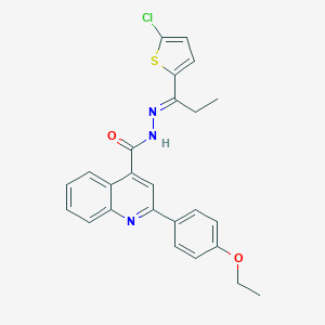 N'-[1-(5-chloro-2-thienyl)propylidene]-2-(4-ethoxyphenyl)-4-quinolinecarbohydrazide