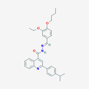 N'-(4-butoxy-3-ethoxybenzylidene)-2-(4-isopropylphenyl)-4-quinolinecarbohydrazide