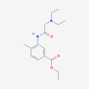 ethyl 3-[(N,N-diethylglycyl)amino]-4-methylbenzoate