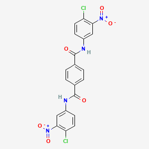 molecular formula C20H12Cl2N4O6 B4541143 N,N'-bis(4-chloro-3-nitrophenyl)terephthalamide 