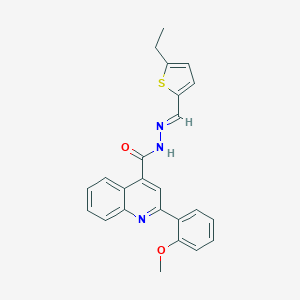N'-[(5-ethyl-2-thienyl)methylene]-2-(2-methoxyphenyl)-4-quinolinecarbohydrazide