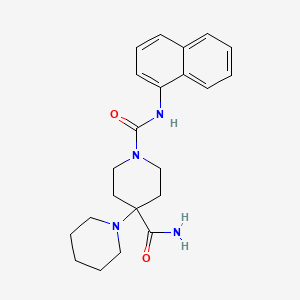 molecular formula C22H28N4O2 B4541238 N~1~'-1-naphthyl-1,4'-bipiperidine-1',4'-dicarboxamide 