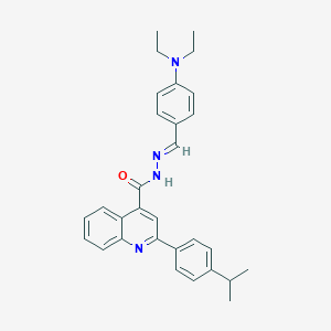 N'-[4-(diethylamino)benzylidene]-2-(4-isopropylphenyl)-4-quinolinecarbohydrazide