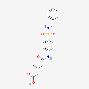 5-({4-[(benzylamino)sulfonyl]phenyl}amino)-3-methyl-5-oxopentanoic acid