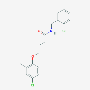 N-(2-chlorobenzyl)-4-(4-chloro-2-methylphenoxy)butanamide