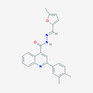 molecular formula C24H21N3O2 B454134 2-(3,4-dimethylphenyl)-N'-[(5-methyl-2-furyl)methylene]-4-quinolinecarbohydrazide 
