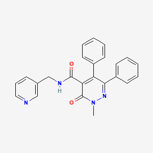 2-methyl-3-oxo-5,6-diphenyl-N-(3-pyridinylmethyl)-2,3-dihydro-4-pyridazinecarboxamide