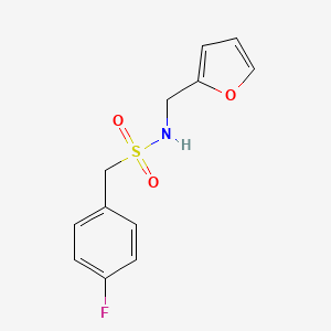 molecular formula C12H12FNO3S B4541399 1-(4-fluorophenyl)-N-(2-furylmethyl)methanesulfonamide 
