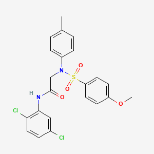 molecular formula C22H20Cl2N2O4S B4541428 N~1~-(2,5-dichlorophenyl)-N~2~-[(4-methoxyphenyl)sulfonyl]-N~2~-(4-methylphenyl)glycinamide 