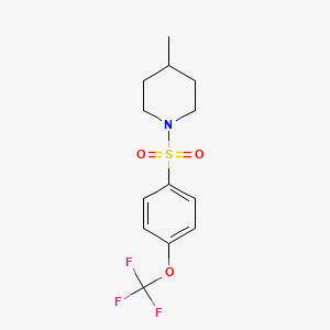 4-methyl-1-{[4-(trifluoromethoxy)phenyl]sulfonyl}piperidine