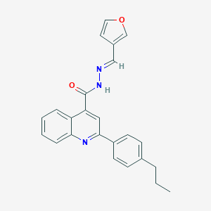 molecular formula C24H21N3O2 B454144 N'-(3-furylmethylene)-2-(4-propylphenyl)-4-quinolinecarbohydrazide 