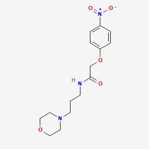 molecular formula C15H21N3O5 B4541464 N-[3-(4-morpholinyl)propyl]-2-(4-nitrophenoxy)acetamide 