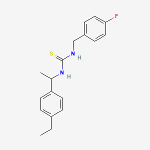 N-[1-(4-ethylphenyl)ethyl]-N'-(4-fluorobenzyl)thiourea