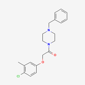 molecular formula C20H23ClN2O2 B4541489 1-benzyl-4-[(4-chloro-3-methylphenoxy)acetyl]piperazine 