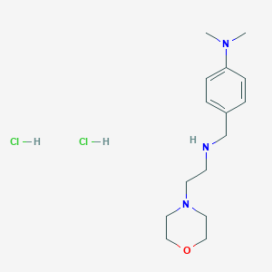 molecular formula C15H27Cl2N3O B4541497 N,N-dimethyl-4-({[2-(4-morpholinyl)ethyl]amino}methyl)aniline dihydrochloride 