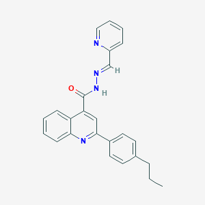 2-(4-propylphenyl)-N'-(2-pyridinylmethylene)-4-quinolinecarbohydrazide