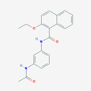 molecular formula C21H20N2O3 B4541599 N-[3-(acetylamino)phenyl]-2-ethoxy-1-naphthamide 