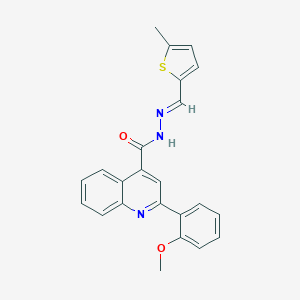 molecular formula C23H19N3O2S B454161 2-(2-methoxyphenyl)-N'-[(5-methyl-2-thienyl)methylene]-4-quinolinecarbohydrazide 