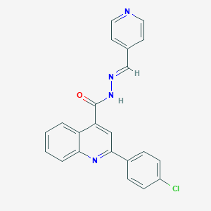 molecular formula C22H15ClN4O B454164 2-(4-chlorophenyl)-N'-(4-pyridinylmethylene)-4-quinolinecarbohydrazide CAS No. 402849-84-7