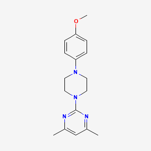2-[4-(4-methoxyphenyl)-1-piperazinyl]-4,6-dimethylpyrimidine