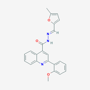 molecular formula C23H19N3O3 B454166 2-(2-methoxyphenyl)-N'-[(5-methyl-2-furyl)methylene]-4-quinolinecarbohydrazide 