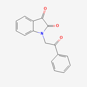 molecular formula C16H11NO3 B4541717 1-(2-oxo-2-phenylethyl)-1H-indole-2,3-dione CAS No. 74588-91-3