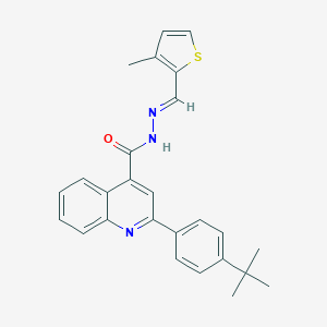 2-(4-tert-butylphenyl)-N'-[(3-methyl-2-thienyl)methylene]-4-quinolinecarbohydrazide