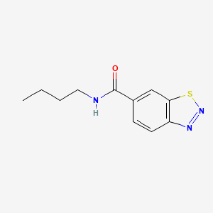 molecular formula C11H13N3OS B4541752 N-butyl-1,2,3-benzothiadiazole-6-carboxamide 
