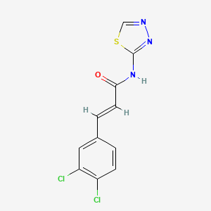 molecular formula C11H7Cl2N3OS B4541760 3-(3,4-dichlorophenyl)-N-1,3,4-thiadiazol-2-ylacrylamide 