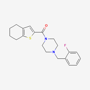 molecular formula C20H23FN2OS B4541801 1-(2-fluorobenzyl)-4-(4,5,6,7-tetrahydro-1-benzothien-2-ylcarbonyl)piperazine 