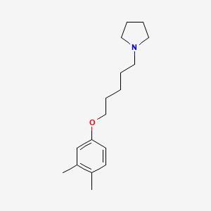 molecular formula C17H27NO B4541819 1-[5-(3,4-dimethylphenoxy)pentyl]pyrrolidine 