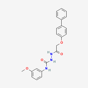 2-[(4-biphenylyloxy)acetyl]-N-(3-methoxyphenyl)hydrazinecarboxamide